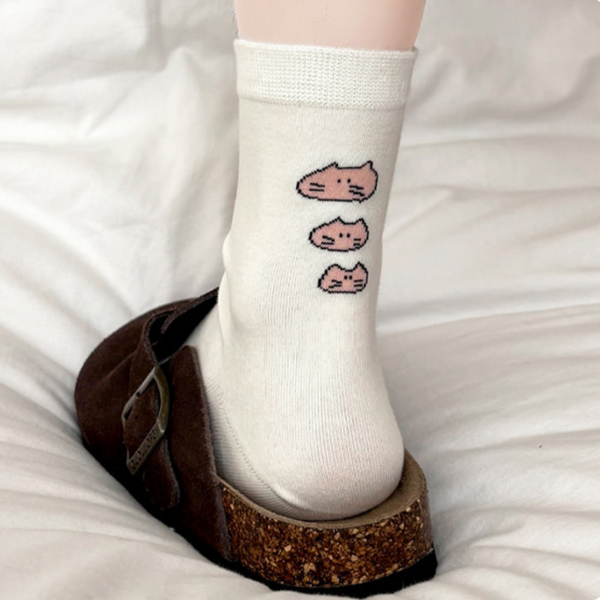  Tất Dài Mèo Sketch 