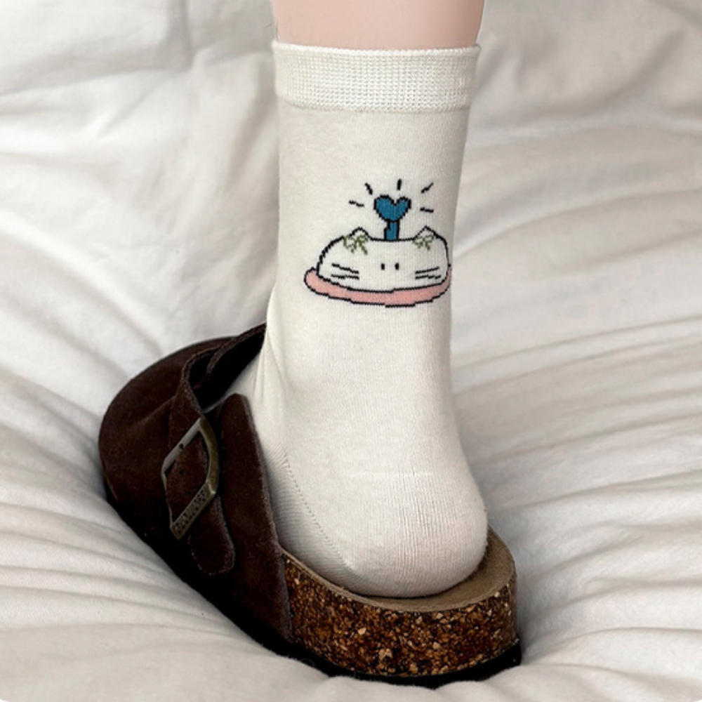  Tất Dài Mèo Sketch 