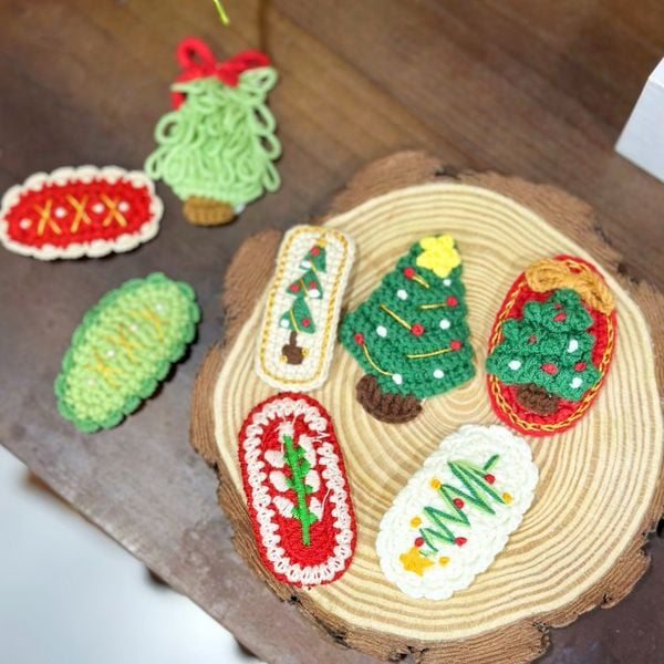  Kẹp Tóc Đan Len Merry 