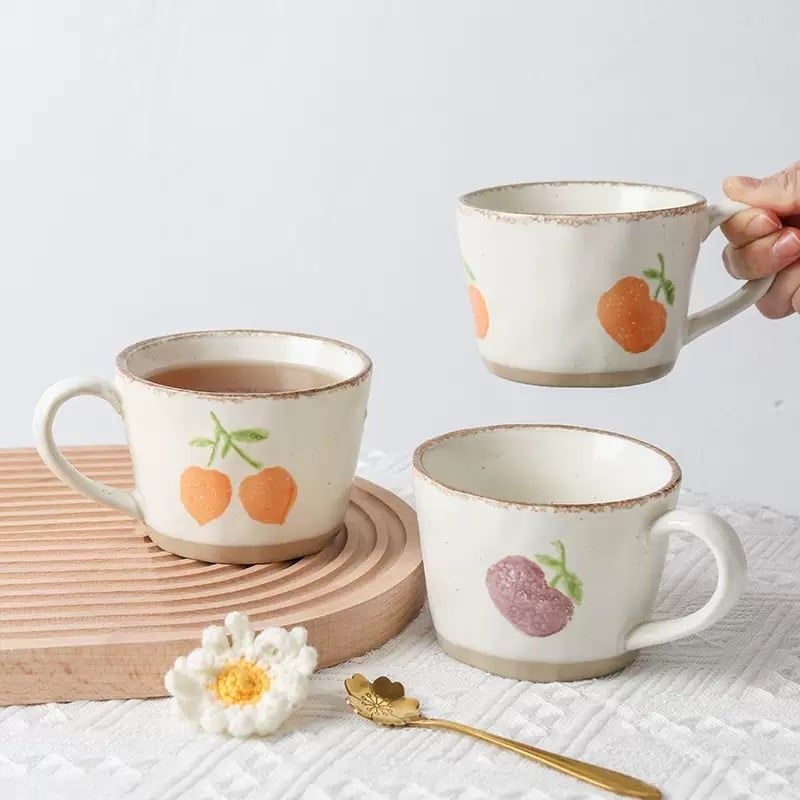  Cốc Gốm Trái Cây 