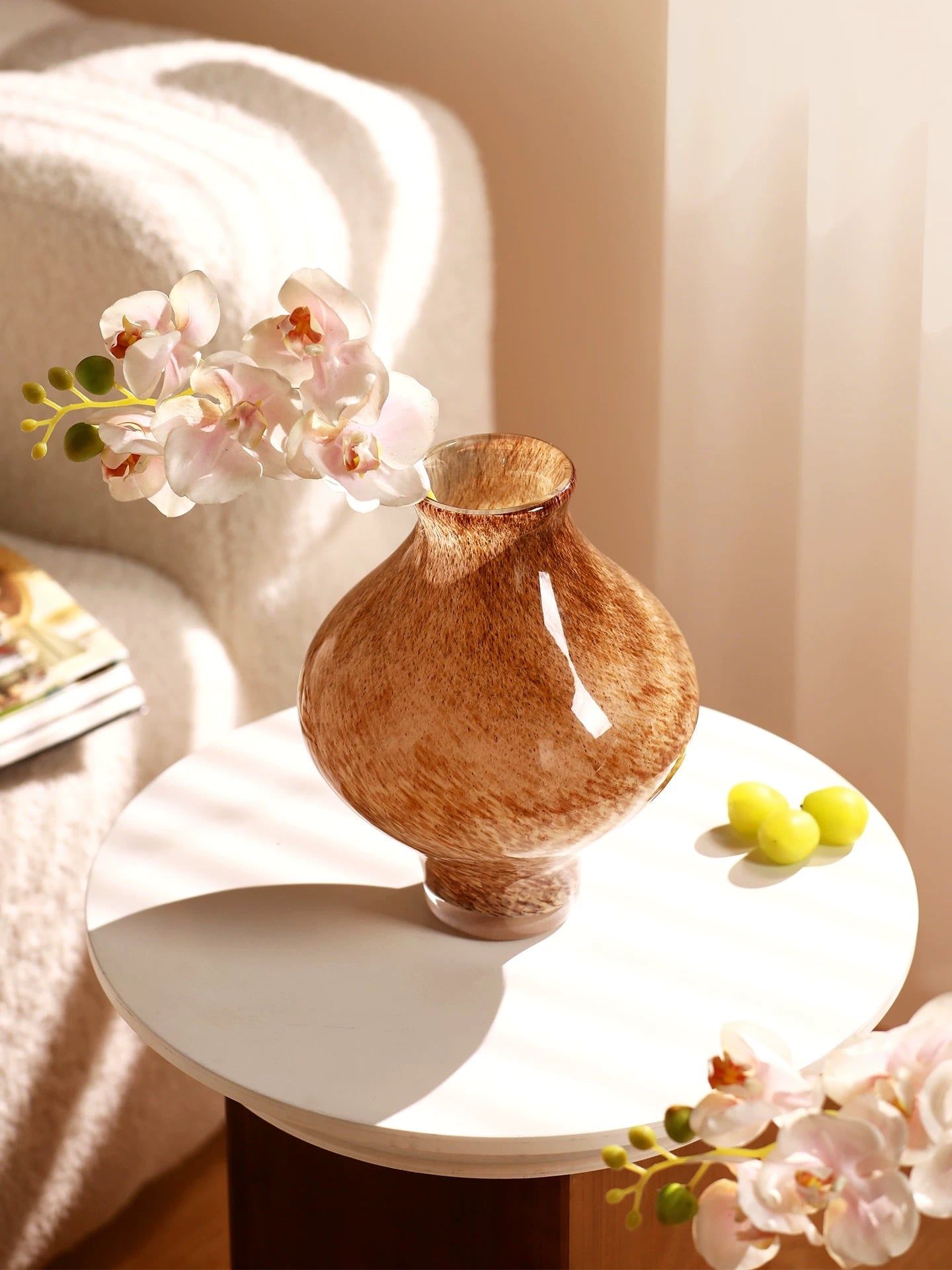  Bình Hoa Men Nâu Thời Trung Cổ 