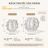  Bát Thủy Tinh & Cầu Lưới Cắm Hoa 