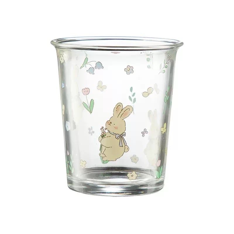  Cốc Thủy Tinh Thỏ Múp Míp 