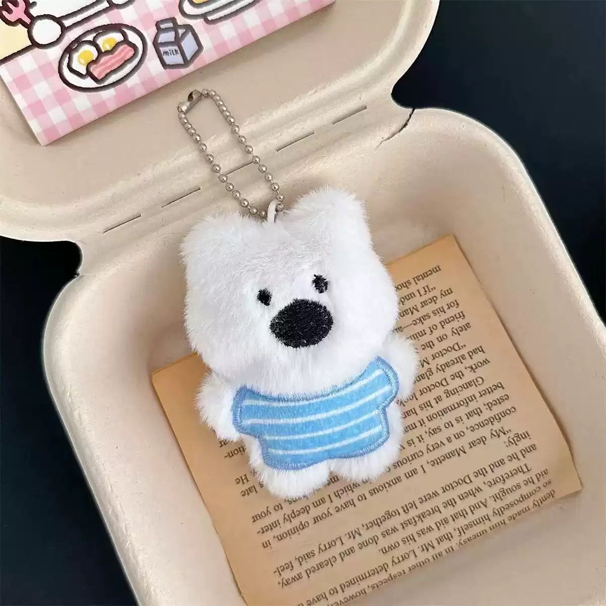  Móc Khoá Cún Bông Dễ Thương 