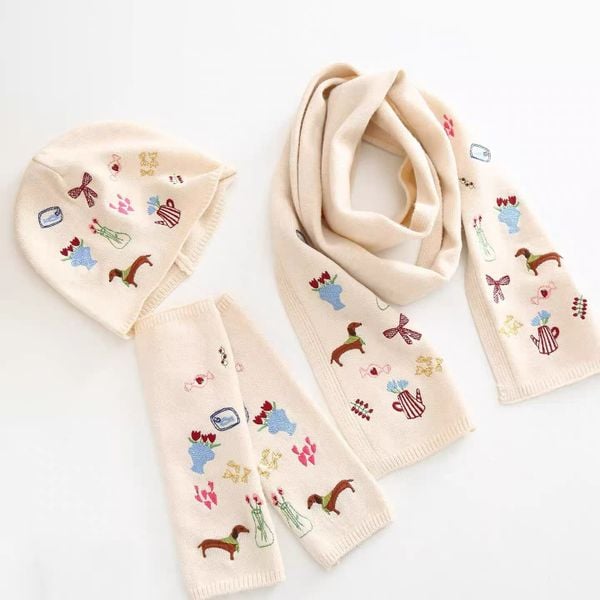  Bộ Mũ, Khăn Và Găng Tay Len Little Things 