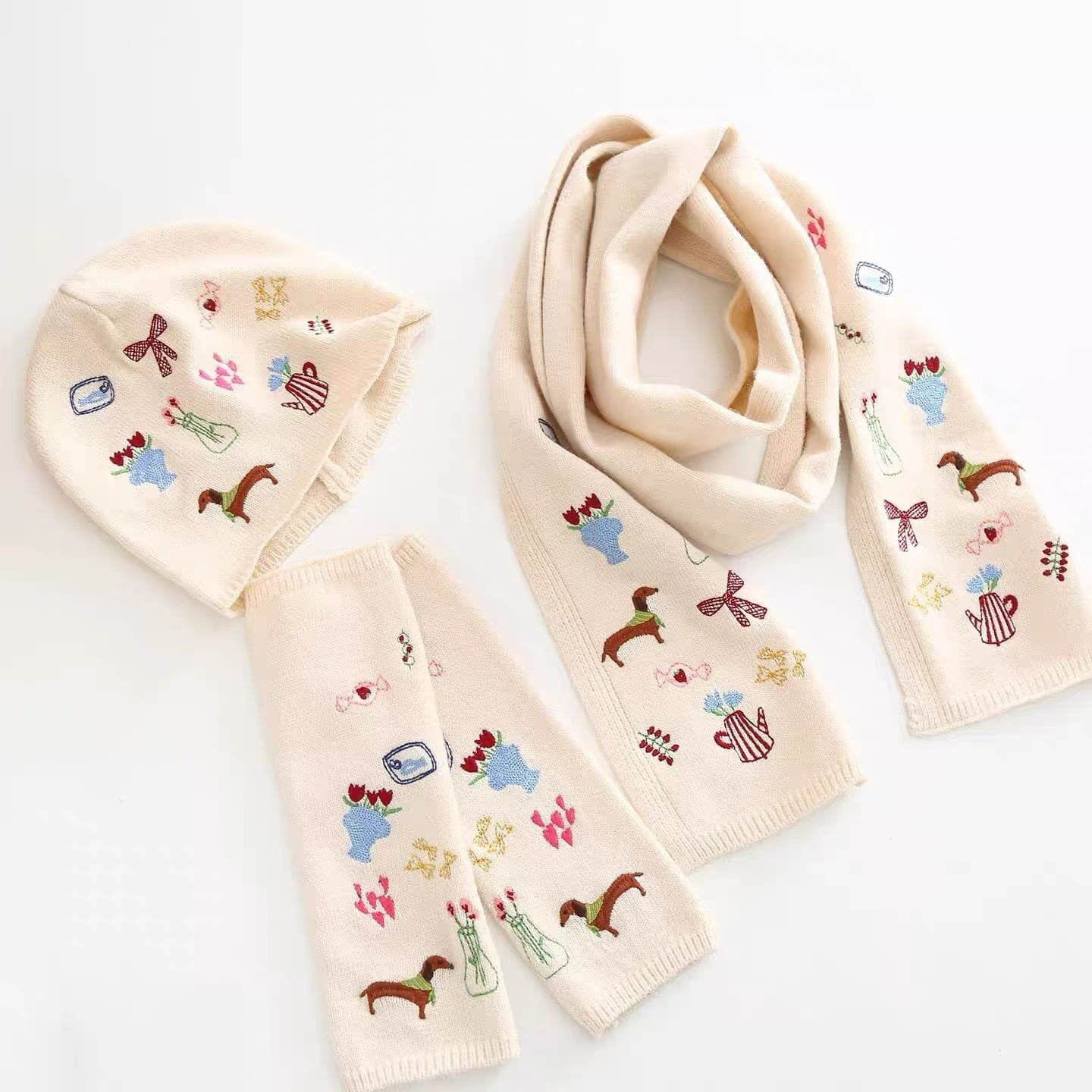  Bộ Mũ, Khăn Và Găng Tay Len Little Things 