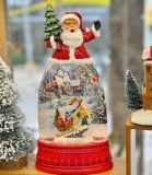  Hộp Nhạc Santa Trượt Tuyết Trang Trí 