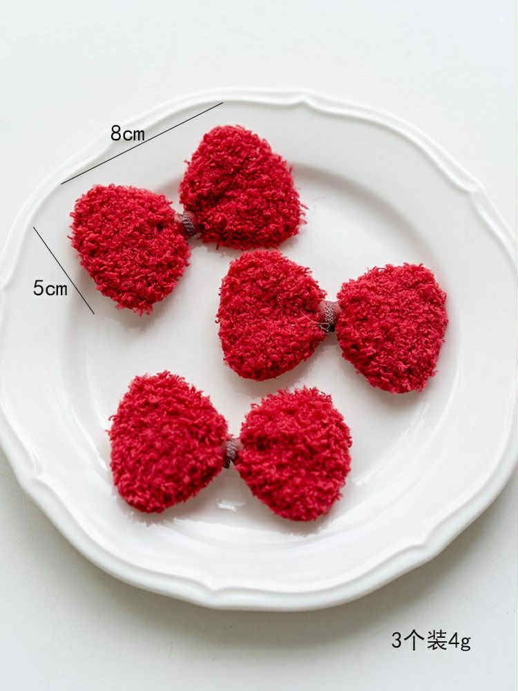  Kẹp Tóc Xmas Vải Nỉ Handmade 