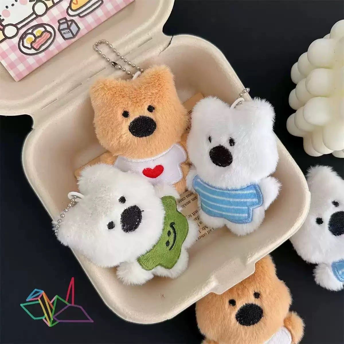  Móc Khoá Cún Bông Dễ Thương 
