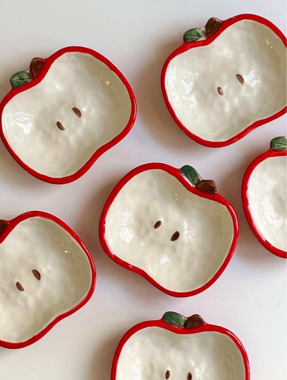  Bát Đĩa Trái Táo Hoạt Hình 