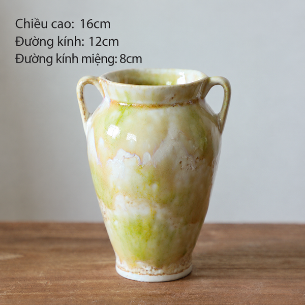  Bình Hoa Gốm Sứ Men Chảy 