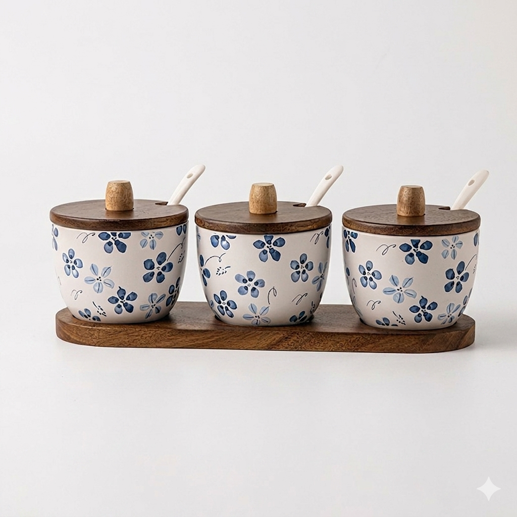  Bộ Lọ Đựng Gia Vị Bellflower 