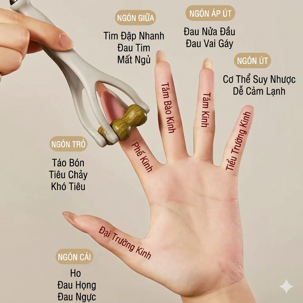  Dụng Cụ Massage Kinh Lạc Ngón Tay 