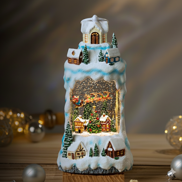  Hộp Nhạc Đèn Lồng Snow Village 