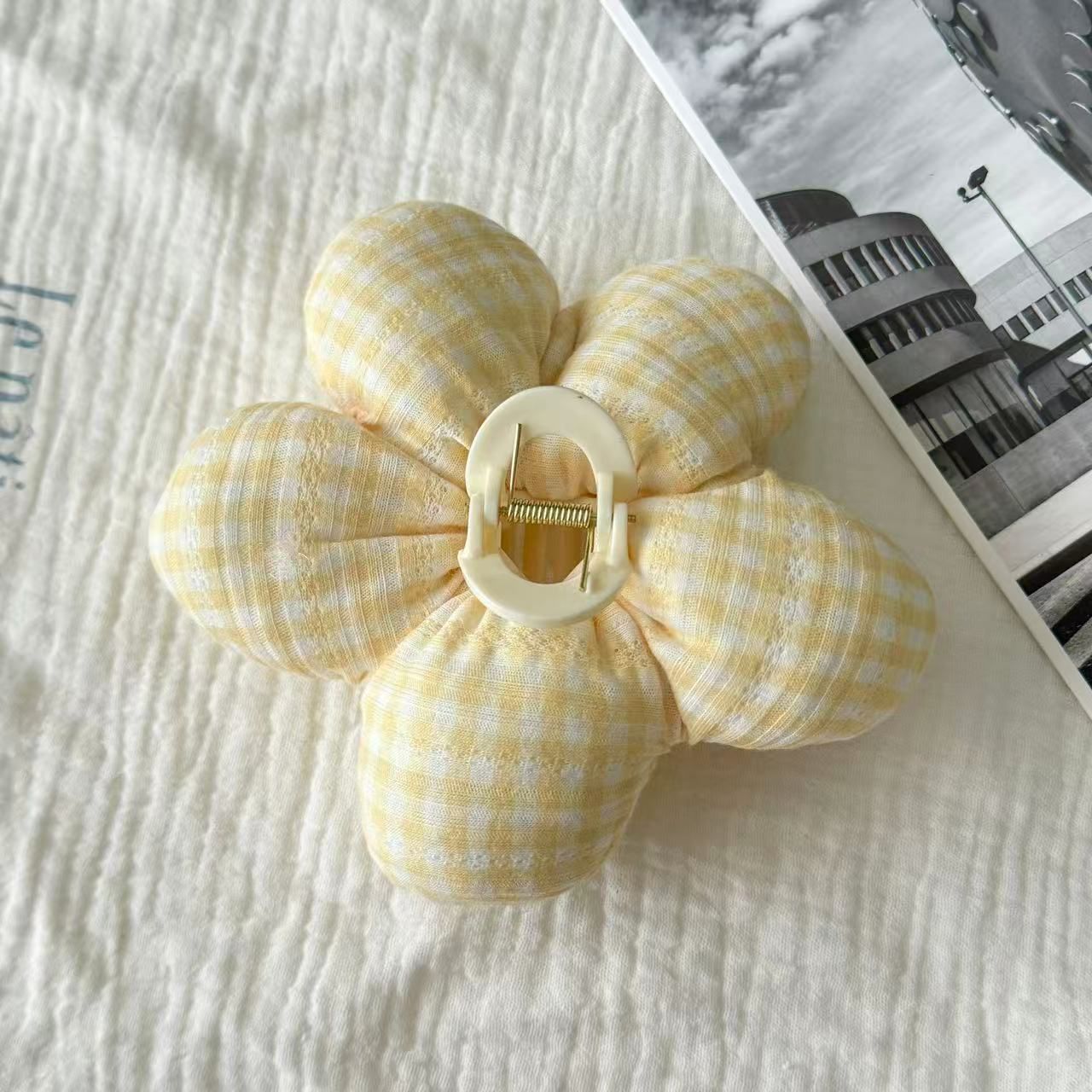  Kẹp Tóc Scrunchie Bông Hoa 