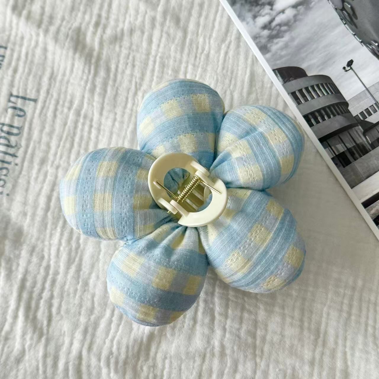  Kẹp Tóc Scrunchie Bông Hoa 