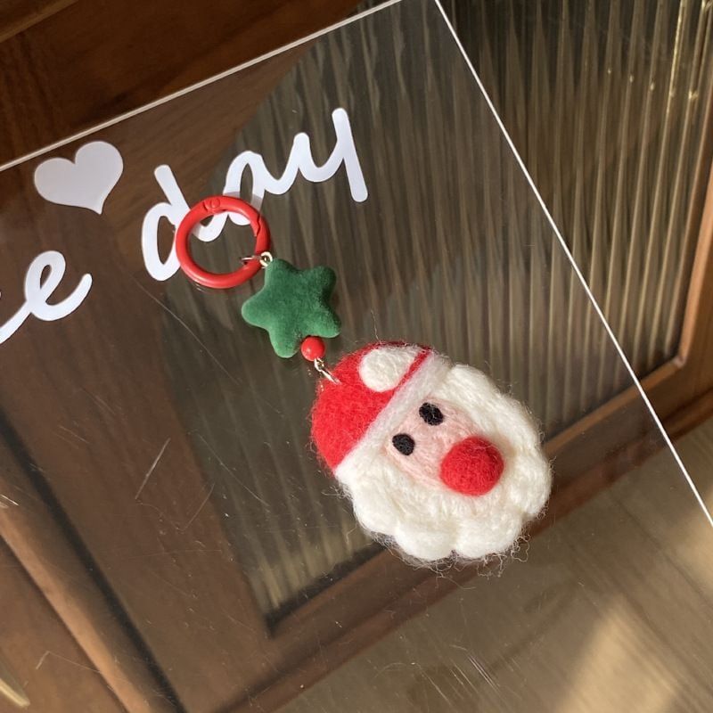  Móc Khóa, Móc Điện Thoại Len Chọc Giáng Sinh 