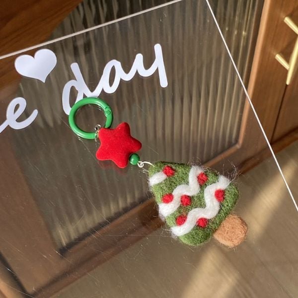  Móc Khóa, Móc Điện Thoại Len Chọc Giáng Sinh 