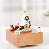  Hộp Nhạc Dây Cót Đế Gỗ Vuông 2025 