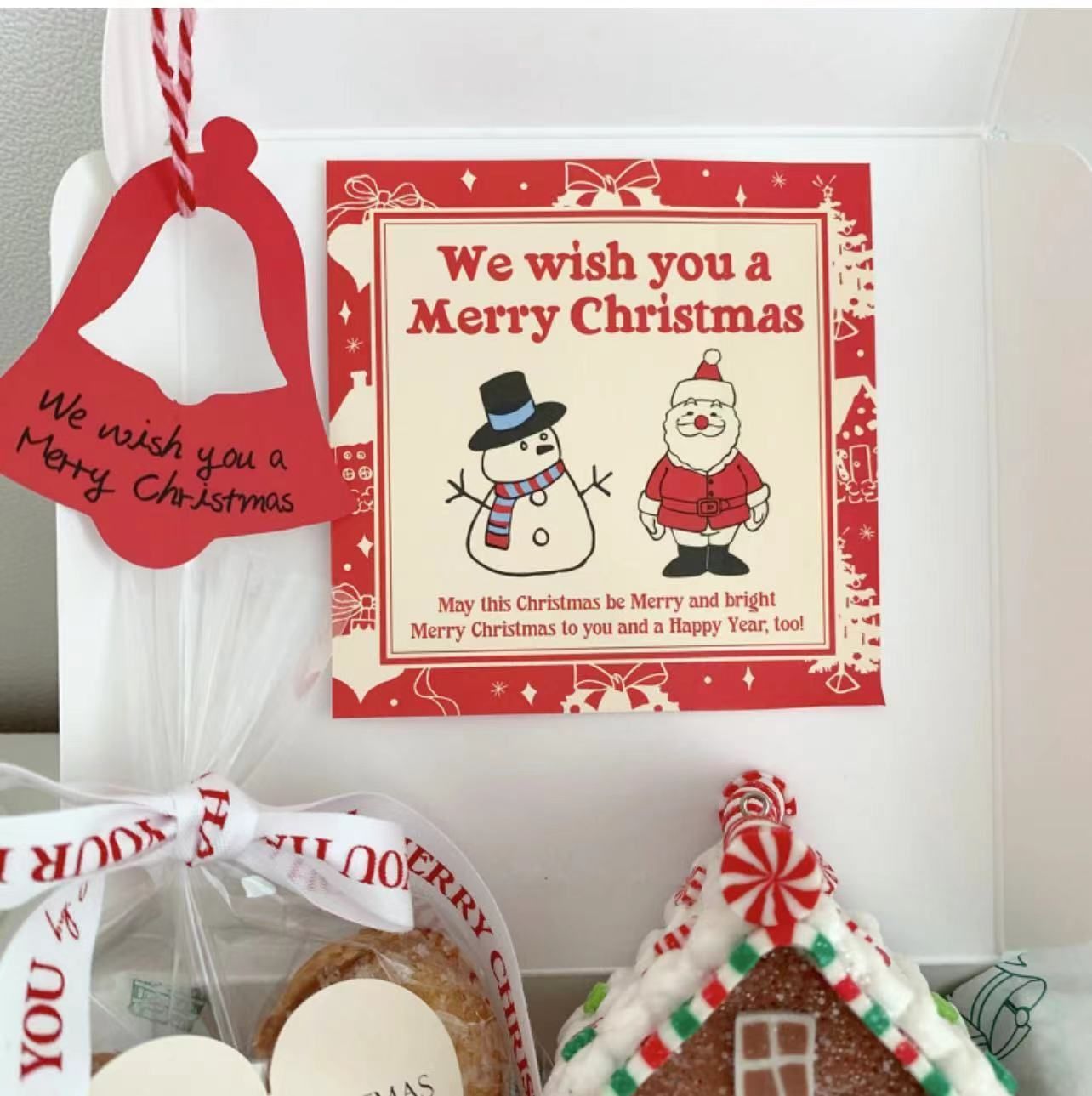  Sticker Vuông We Wish You A Merry Christmas (1 Miếng) 