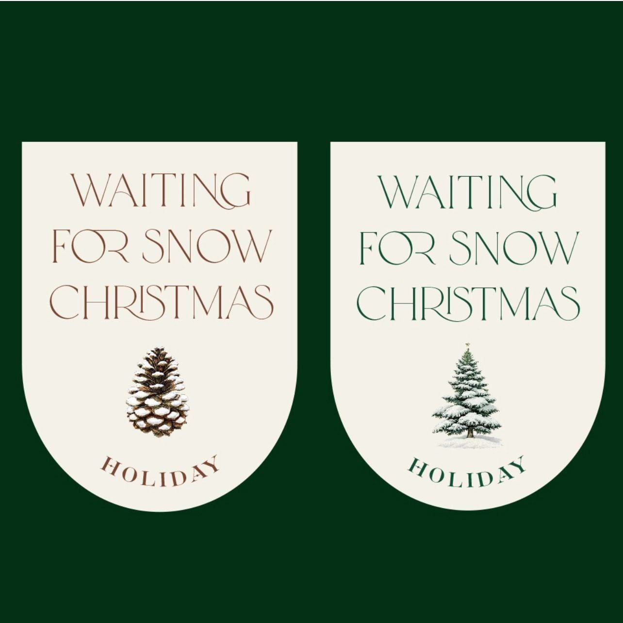  Sticker Waiting For Snow Christmas (1 Miếng) 