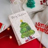  Túi Giấy Có Quai Cây Thông Merry Christmas 