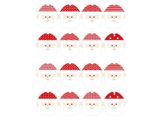  Sticker Giáng Sinh Cây Thông, Người Tuyết, Santa (1 Tờ - 16 Miêng) 
