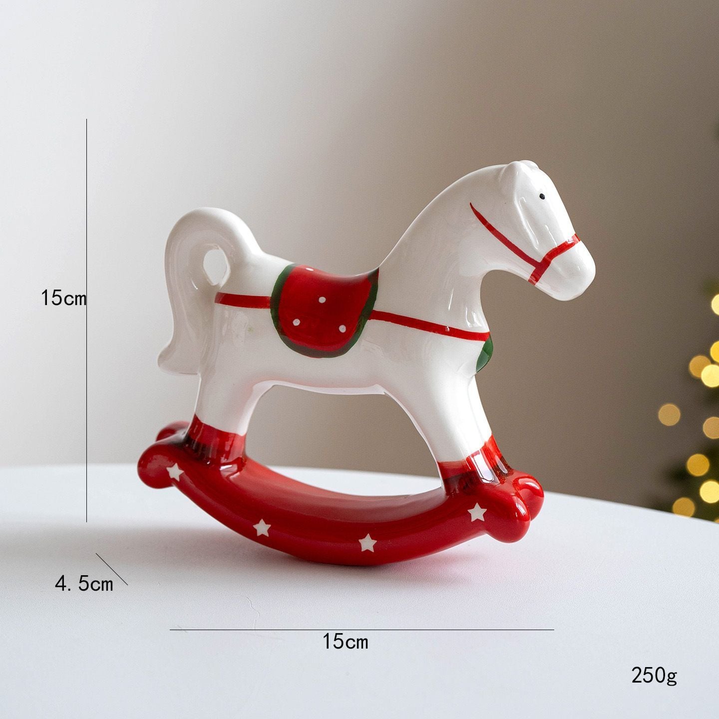  Ngựa Gốm Bập Bênh Giáng Sinh 