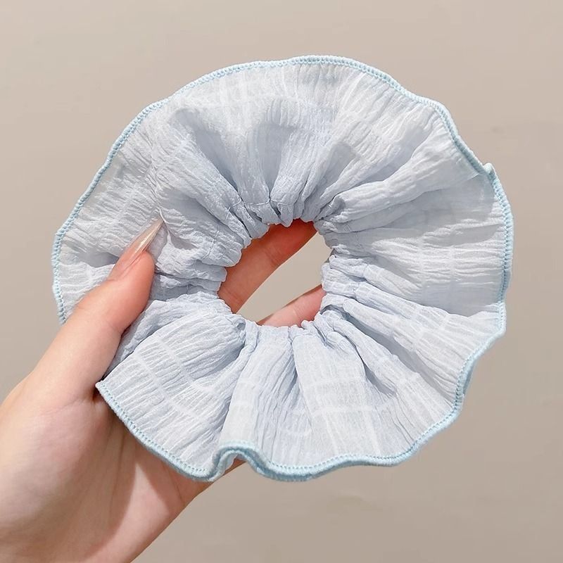  Scrunchie Xanh Dương 4 Lớp (14cm) 