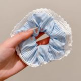  Scrunchie Sọc Chấm Bi Vàng, Xanh Dương 