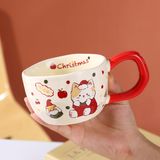  Cốc Gốm Mèo Merry Christmas 