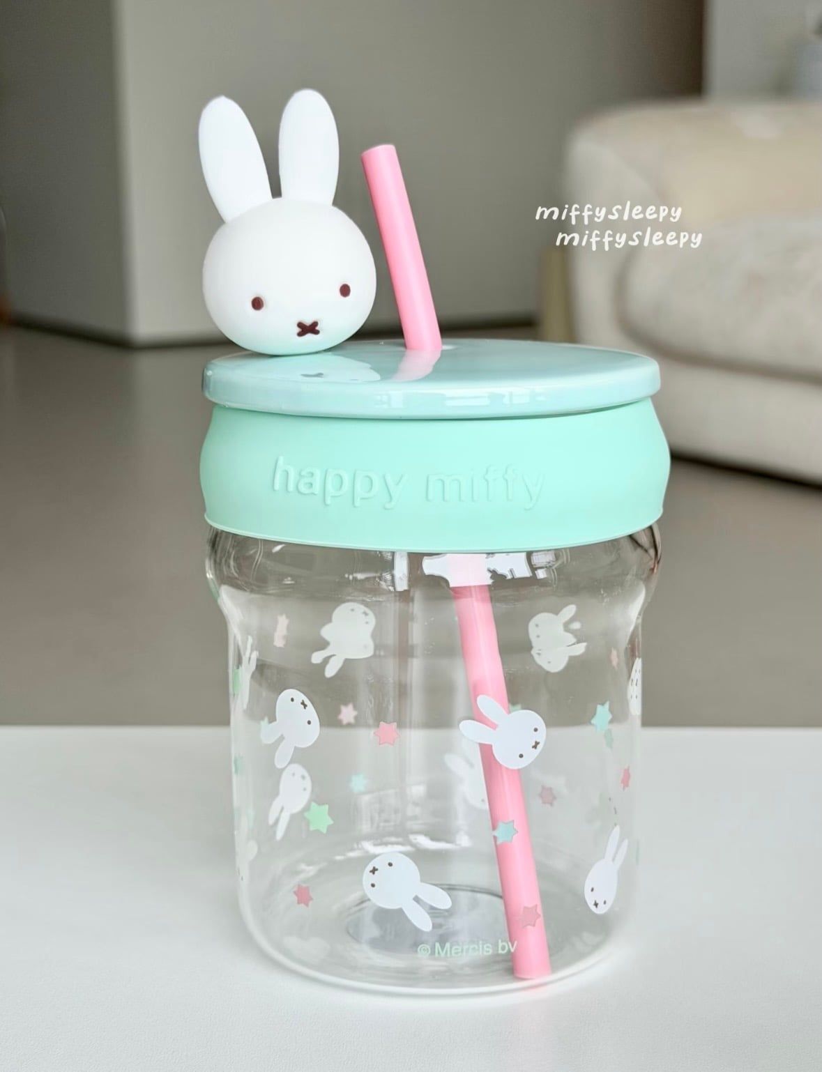  Cốc Thủy Tinh Miffy Mint 