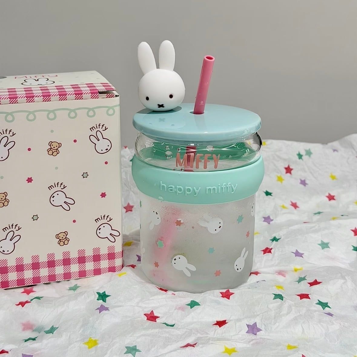  Cốc Thủy Tinh Miffy Mint 