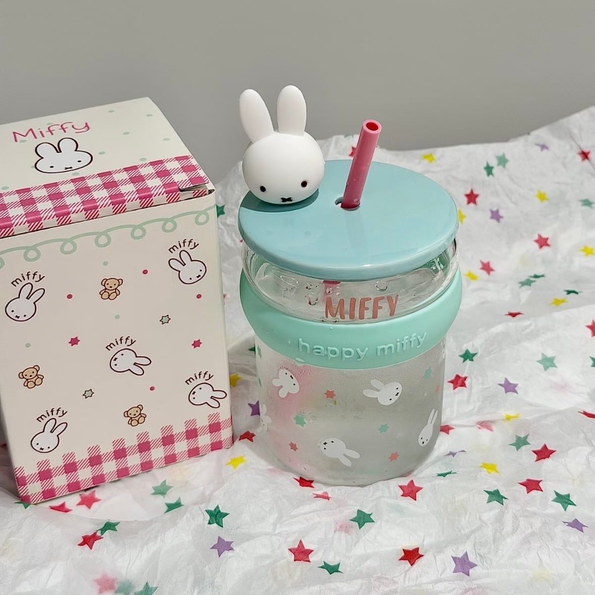  Cốc Thủy Tinh Miffy Mint 
