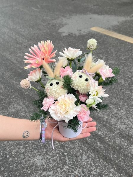  Bunny Bloom – Box Hoa Thỏ Hạnh Phúc 🐇🌸 