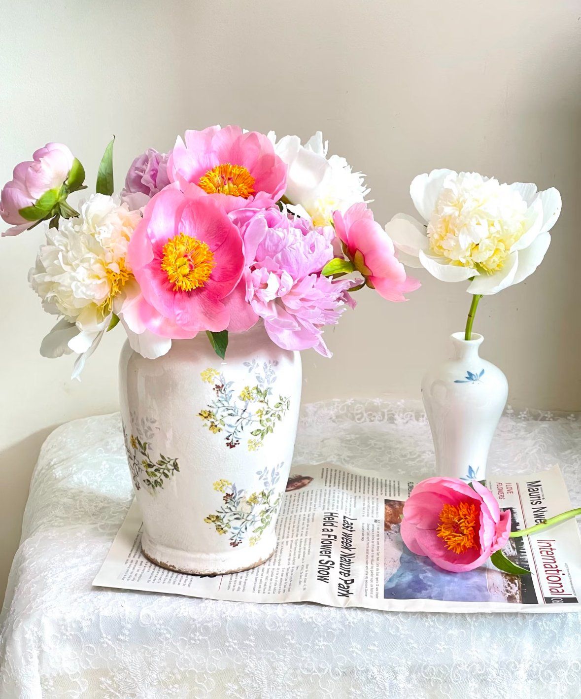  Bình Gốm Hoa Kim Châm 