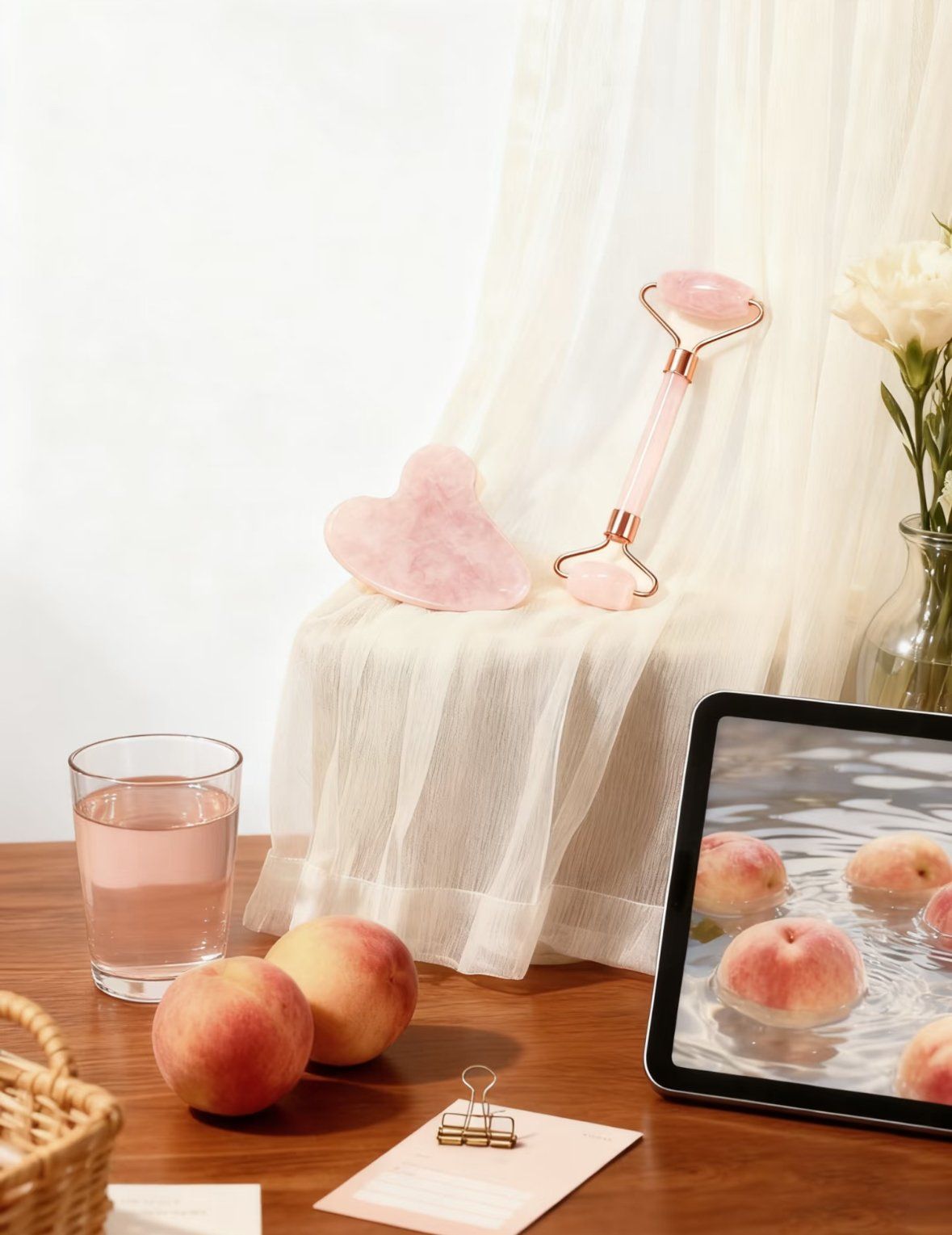  Gift Set Đá Matxa Thạch Anh Hồng 