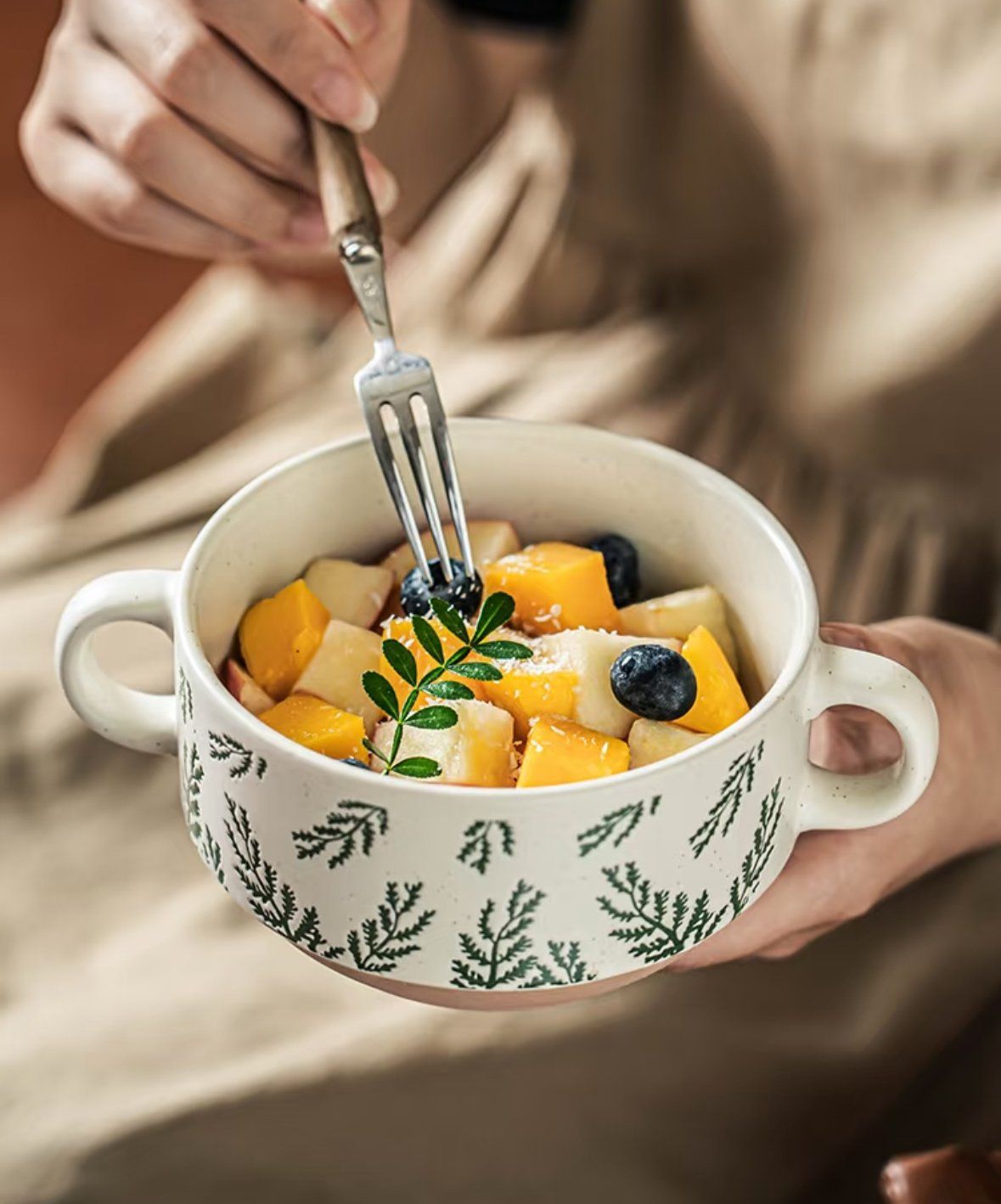  Bát 2 Tai Evergreen 