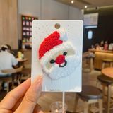  Kẹp Tóc Xmas Vải Nỉ Handmade 