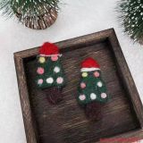  Kẹp Tóc Xmas Vải Nỉ Handmade 