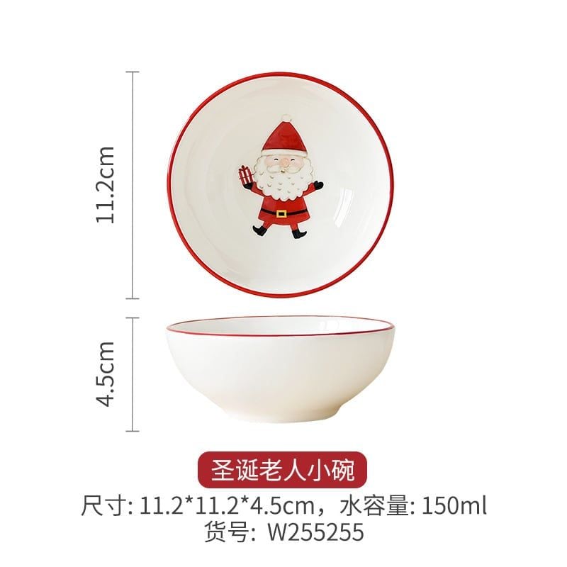  Bộ Đồ Ăn Gốm Sứ Giáng Sinh 