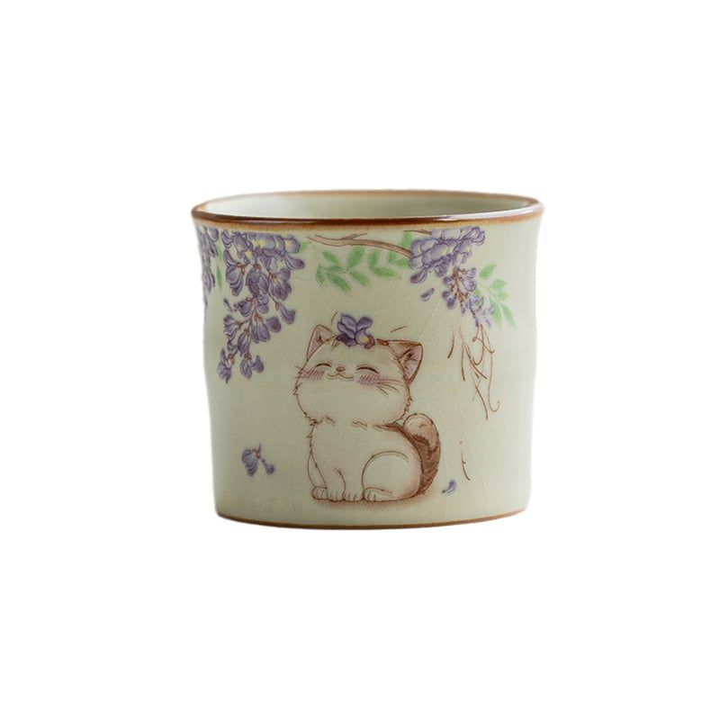  Tách Trà Sứ Mèo Wisteria 