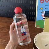  Bình Nước Thủy Tinh Nắp Bi Đỏ 