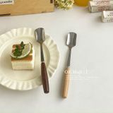  Thìa Vuông Cán Gỗ 