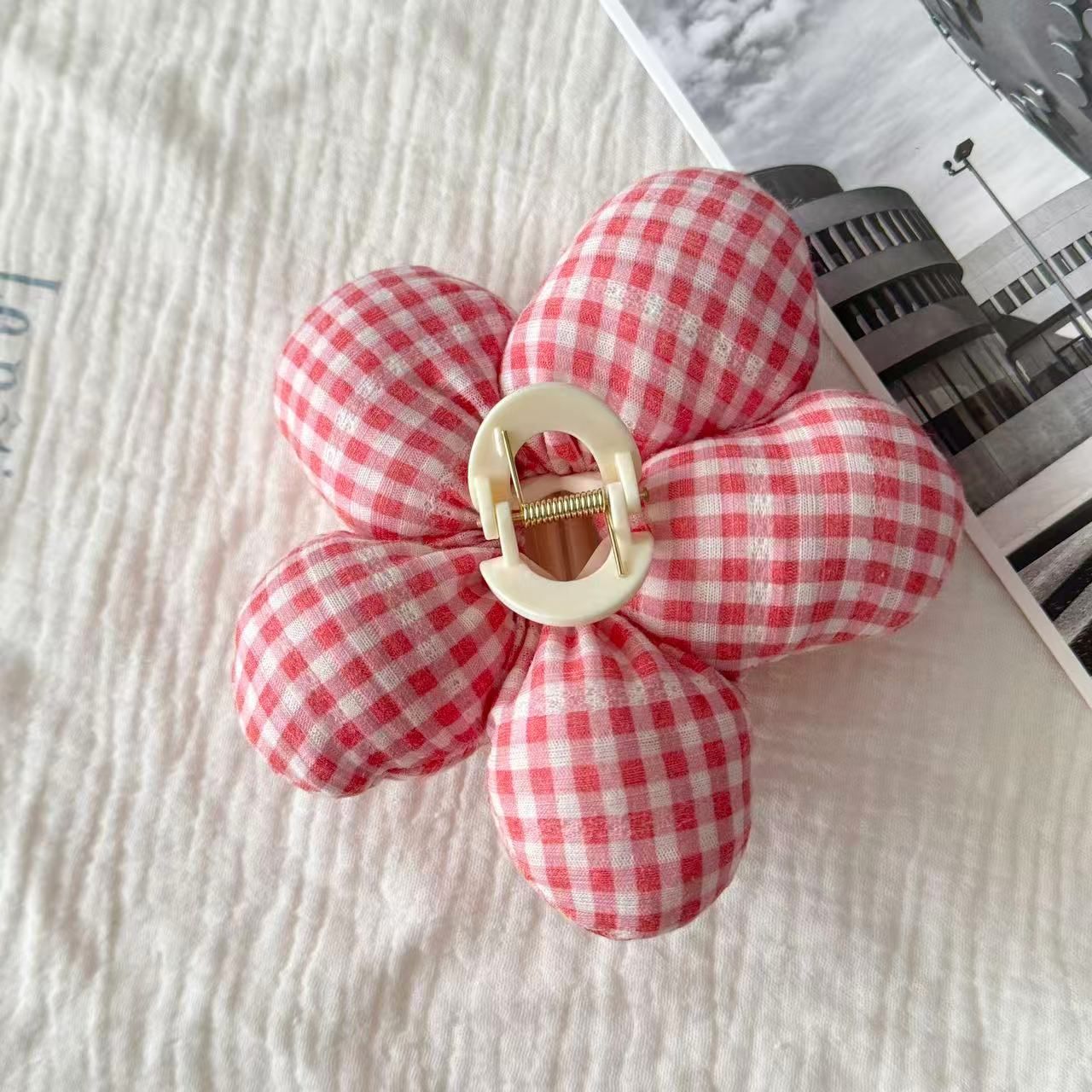  Kẹp Tóc Scrunchie Bông Hoa 