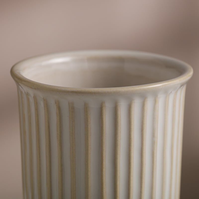  Bình Hoa Gốm Đế Gỗ Retro 