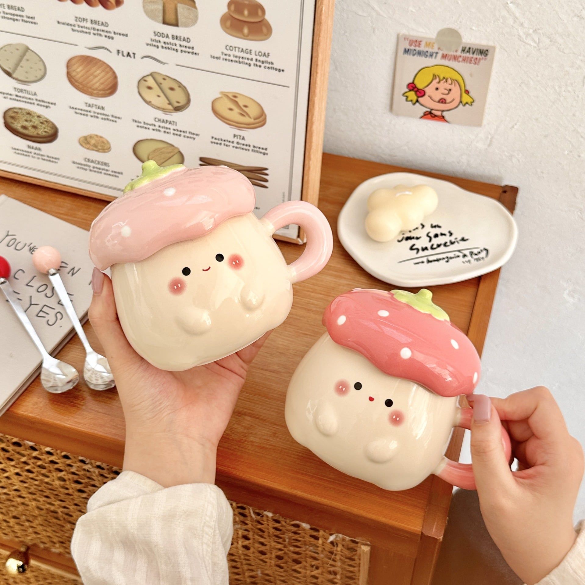  Cốc Gốm Bé Dâu Nhỏ 