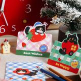  Thiệp Mèo Gập Đôi 