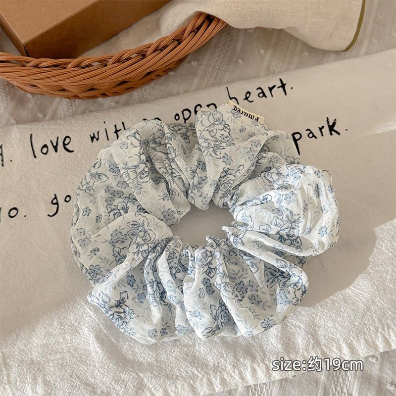  Scrunchie Hoa Xanh Vintage 