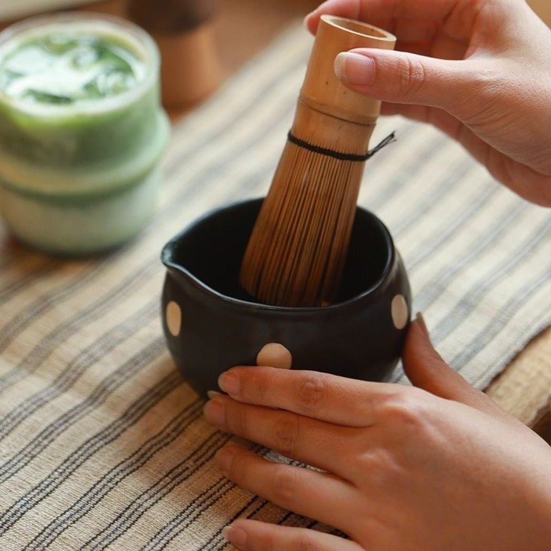  Bát Chawan Chấm Bi 